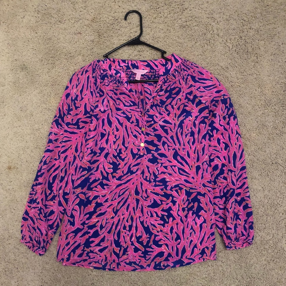 Elegant Lilly Pulitzer Elsa top